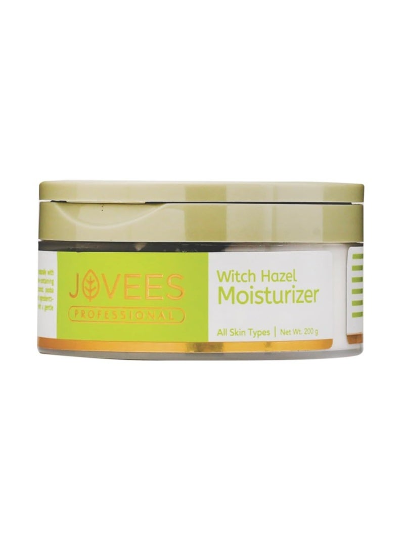 Jovees Herbal Witch Hazel Mosituriser For Reduce Fine & Dry Lines | Daily Lightweight Moisturiser With Hazel Ext & Aloe Vera Ext For Make Skin Glowing And Young For All Skin Types 200g - Image 1